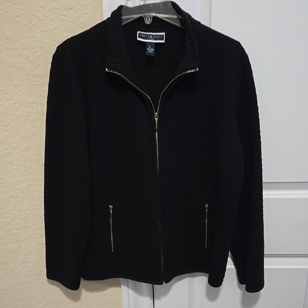 Karen Scott Black Blazer Classic Suit Jacket